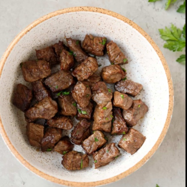 Steak bites.
